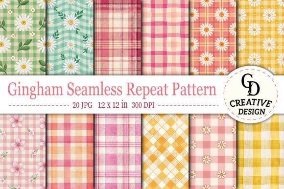Download Gingham Seamless Repeat Pattern - Pattern Collection