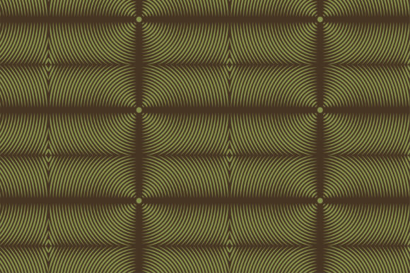 Download Green Brown Circle Wave Pattern Line - Pattern Collection