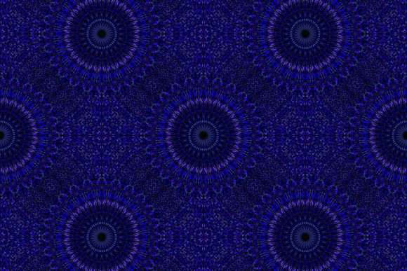 Download Dark Blue Seamless Floral Mandala Pattern - Pattern Collection