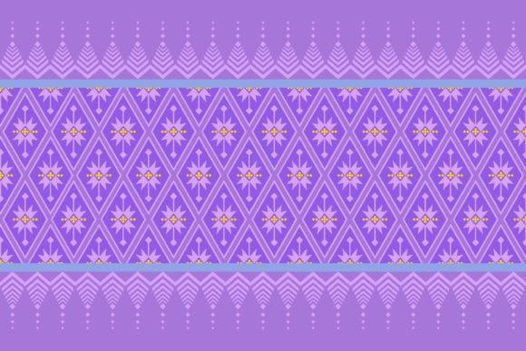 Download Geometric Flowers Ethnic Asian Pattern - Pattern Collection