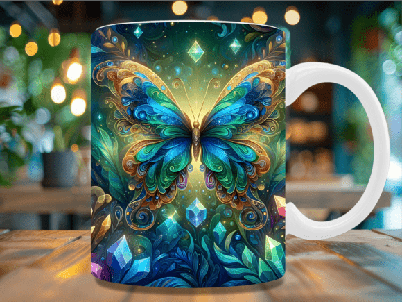 Download Boho Ornament Butterfly Mug Wrap - Ornament Collection