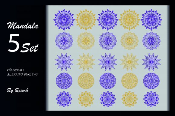 Download Mandala Ornamental Background Set - Ornament Collection