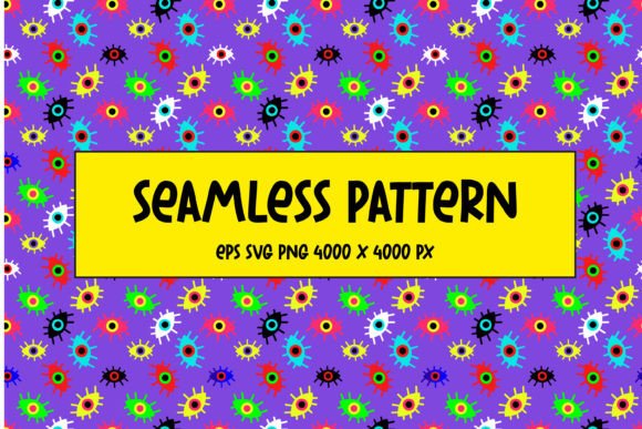 Download Seamless Pattern of Multicolored Eyes - Pattern Collection
