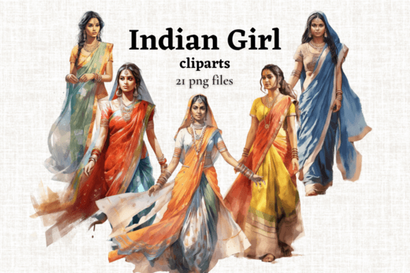 Download Indian Girl Clipart, Hindu Woman PNG - India Collection
