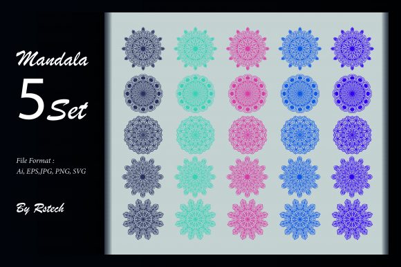 Download Mandala Ornamental Background Set - Ornament Collection