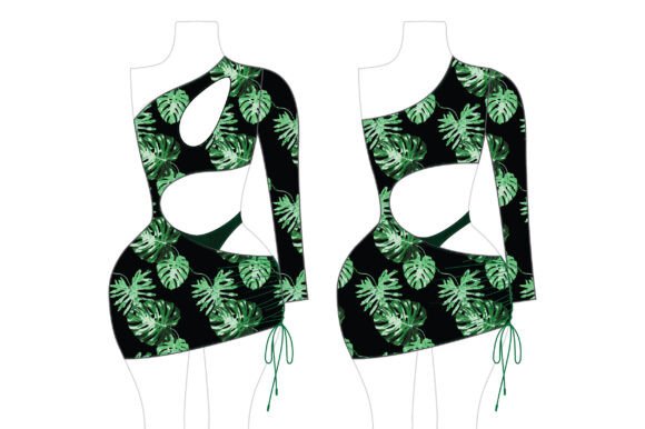 Download Romspattern™ Leaf Lush Dress - Pattern Collection