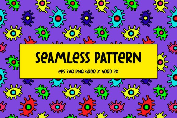 Download Pattern of Multicolored Abstract Eyes - Pattern Collection