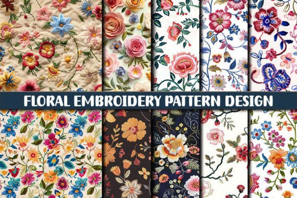 Download Floral Embroidery Pattern Design - Pattern Collection
