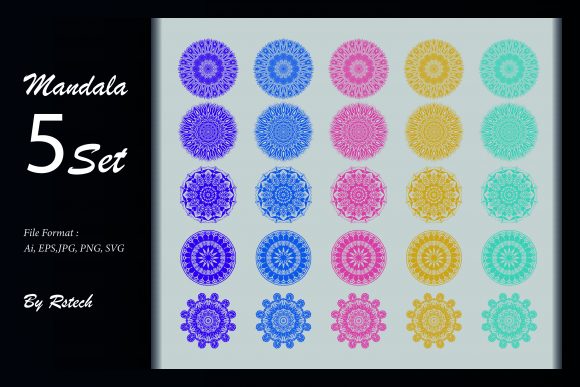 Download Mandala Ornamental Background Set - Ornament Collection