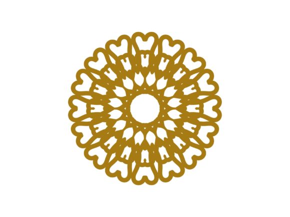 Download Mandala Gold Ellipse Ornament - Ornament Collection