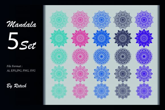 Download Mandala Ornamental Background Set - Ornament Collection