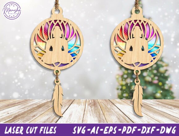 Download Yoga Dreamcatcher Ornament SVG - Ornament Collection