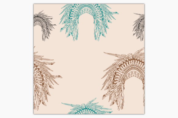 Download Line Native American Headdress Pattern - Pattern Collection