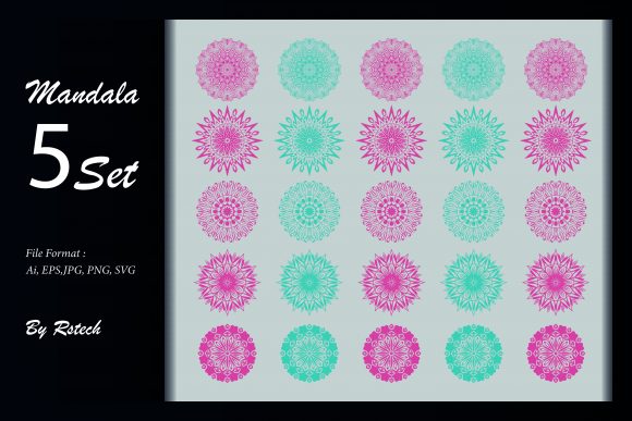 Download Mandala Ornamental Background Set - Ornament Collection