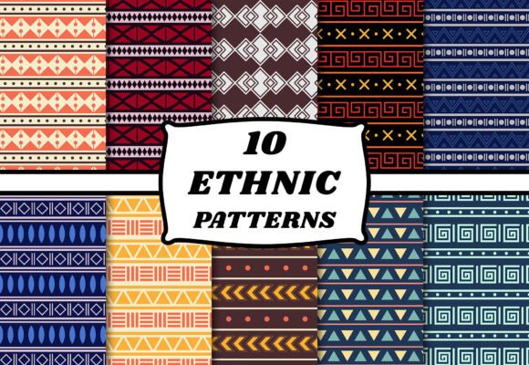 Download Ethnic Pattern Set Geometry Shape Art - Pattern Collection