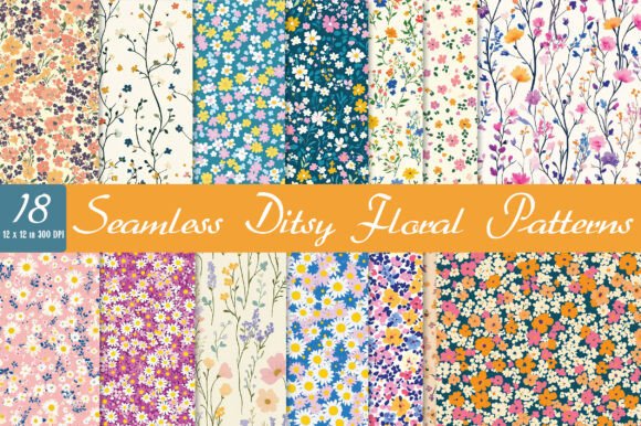 Download Seamless Ditsy Floral Patterns - Pattern Collection