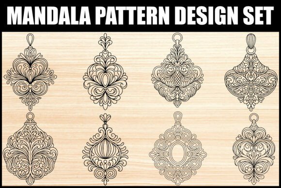 Download Elegant Mandala Pattern Ornament Set - Ornament Collection