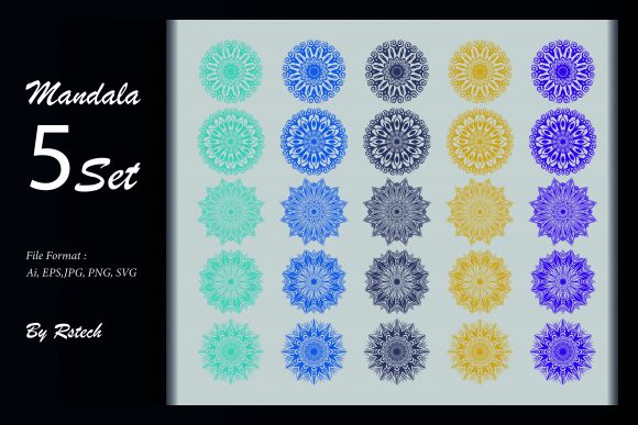 Download Mandala Ornamental Background Set - Ornament Collection