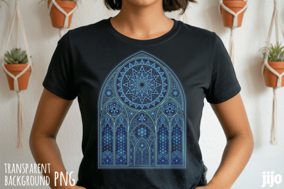 Download Cathedral Geometric Mandala Stained PNG - Geometric mandala Collection