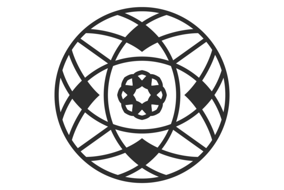 Download Decorative Round Ornament in Vintage Chi - Ornament Collection