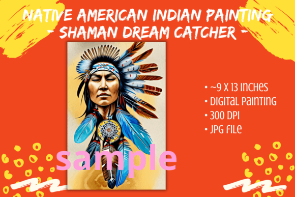 Download American Indian Shaman Dream Catcher Art - India Collection