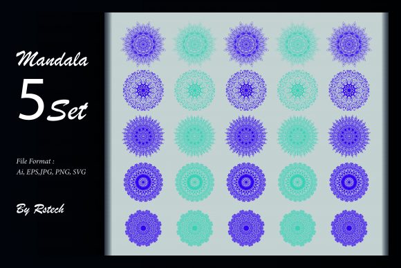 Download Mandala Ornamental Background Set - Ornament Collection