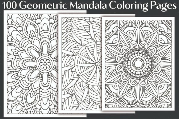 Download Geometric Mandala Coloring Pages - Geometric mandala Collection