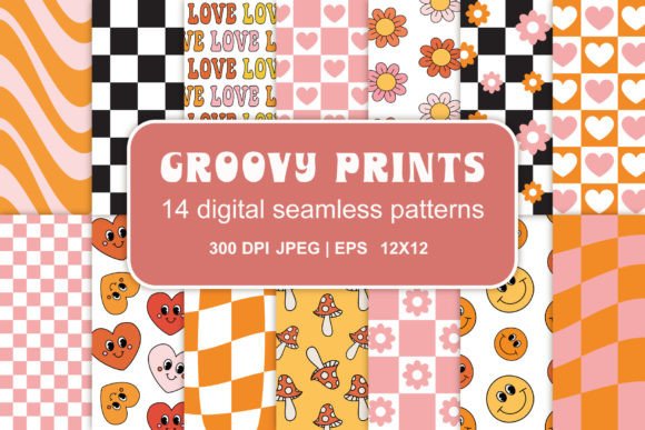 Download Groovy Seamless Patterns Set - Pattern Collection