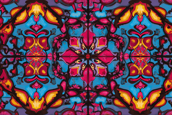 Download Hot Pink Ornamental Symmetrical Pattern - Ornament Collection