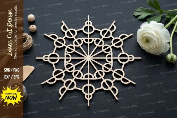 Download Geometric Mandala Laser Cut SVG, Laser - Geometric mandala Collection
