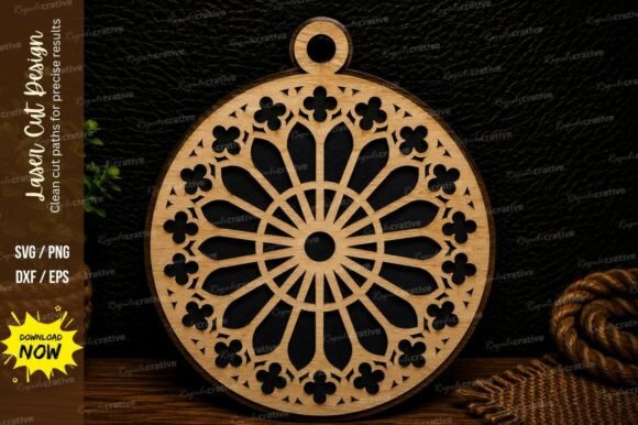 Download Mandala Ornament Laser Cut Svg Design - Ornament Collection
