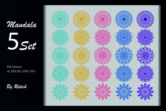Download Mandala Ornamental Background Set - Ornament Collection
