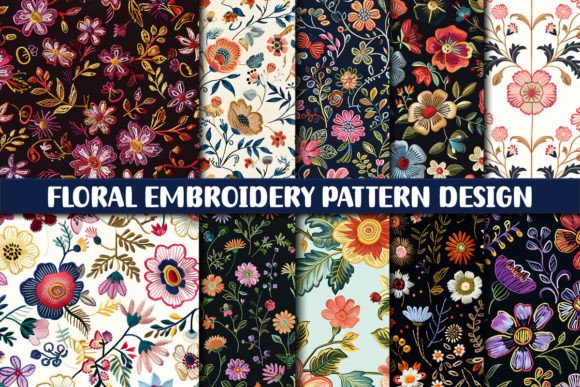 Download Floral Embroidery Pattern - Pattern Collection