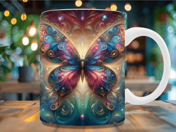 Download Boho Ornament Butterfly Mug Wrap - Ornament Collection