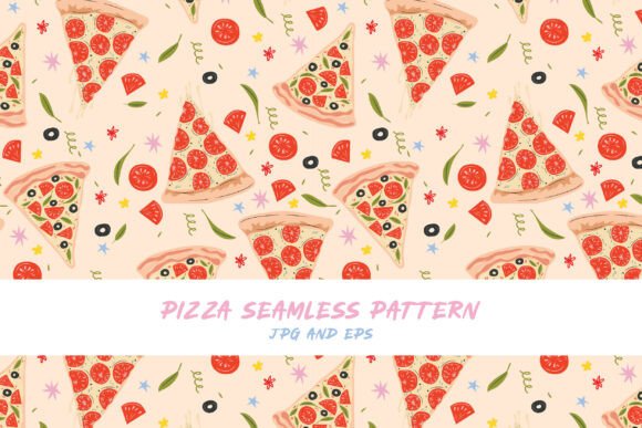 Download Pizza Vector Pattern - Pattern Collection
