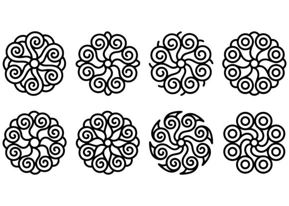 Download Spiral Mandala Ornaments - Ornament Collection