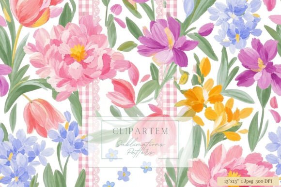 Download Spring Floral Sublimation Pattern Design - Pattern Collection